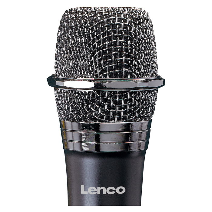 Lenco MCW-011BK Micrófono Vocal Inalámbrico 6,35 mm Negro