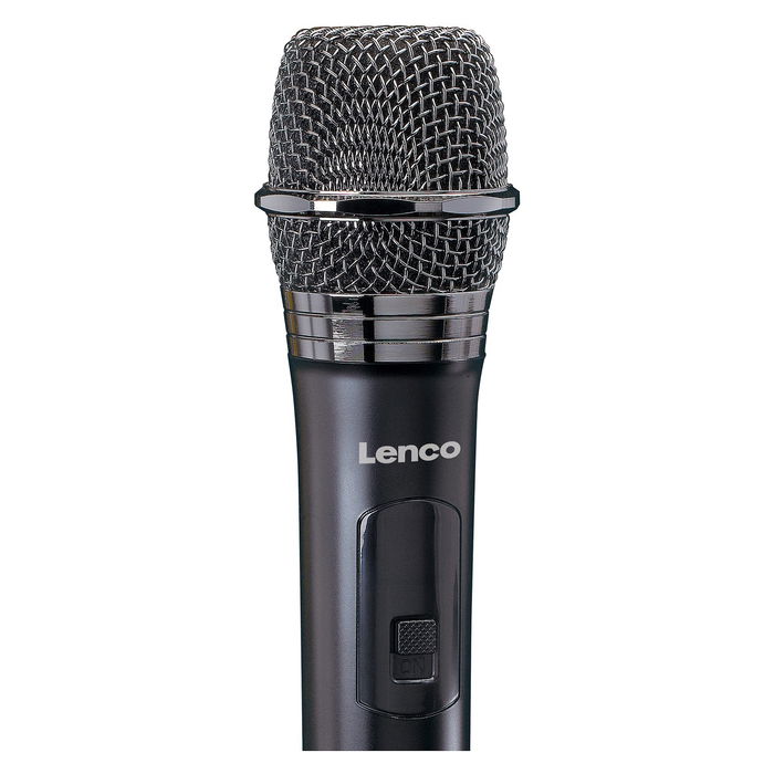 Lenco MCW-011BK Micrófono Vocal Inalámbrico 6,35 mm Negro