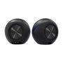 Creative Labs Altavoces Pebble X 2.0 RGB, 15W RMS, Bluetooth 5.3, USB-C, AUX, Negro para Escritorio/Hogar, Modelo 51MF1715AA000