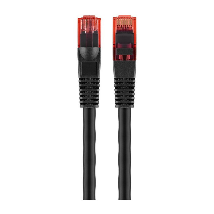Goobay Cable de parcheo CAT.6 Outdoor-Patchkabel U/UTP negro, 10 metros Goobay Cable de parcheo CAT.6 Outdoor-Patchkabel U/UTP negro, 10 metros