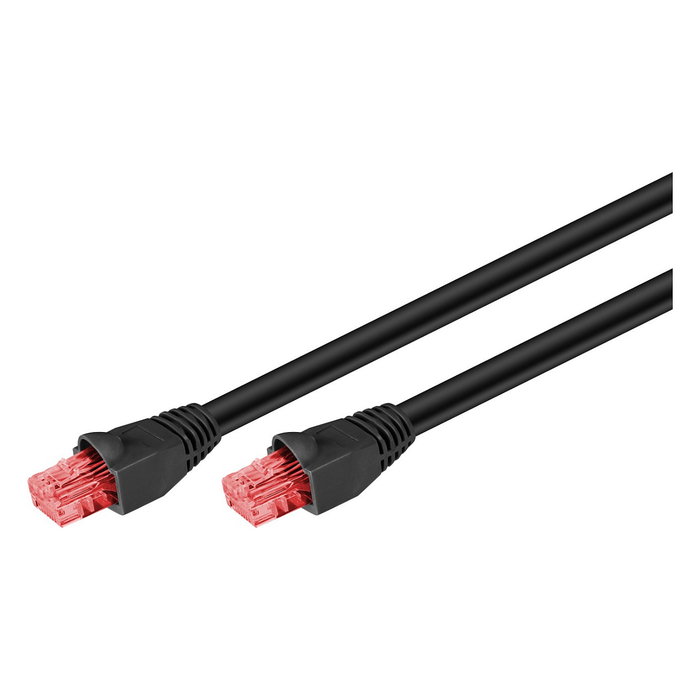 Goobay Cable de parcheo CAT.6 Outdoor-Patchkabel U/UTP negro, 10 metros Goobay Cable de parcheo CAT.6 Outdoor-Patchkabel U/UTP negro, 10 metros