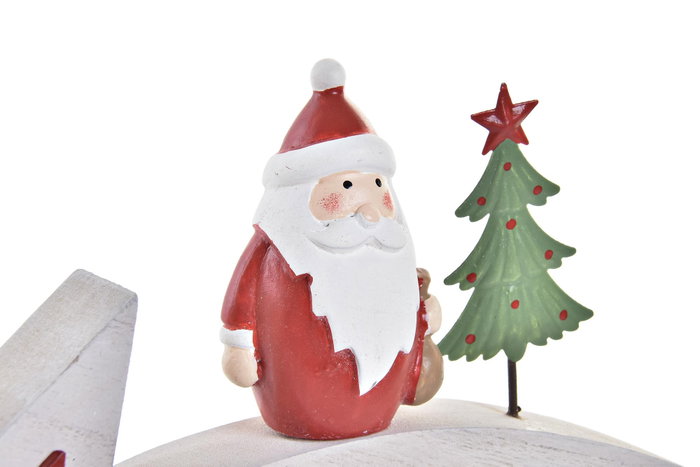 DKD Home Decor Decoración de Madera Estrella Fugaz Blanco y Rojo DKD Home Decor Decoración de Madera Estrella Fugaz Blanco y Rojo