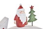 DKD Home Decor Decoración de Madera Estrella Fugaz Blanco y Rojo