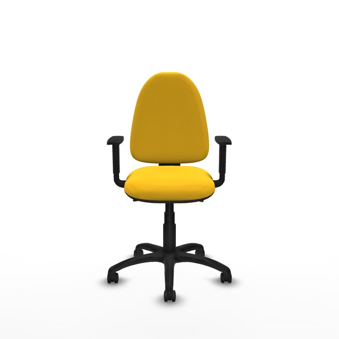 PIQUERAS Y CRESPO Silla de oficina Aýna Amarillo con mecanismo Asincro