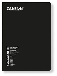 Cuaderno De Dibujo Canson Graduate Dessin Grapado Grano Suave Tapa Blanda A6 140G 20H (Set de 5)