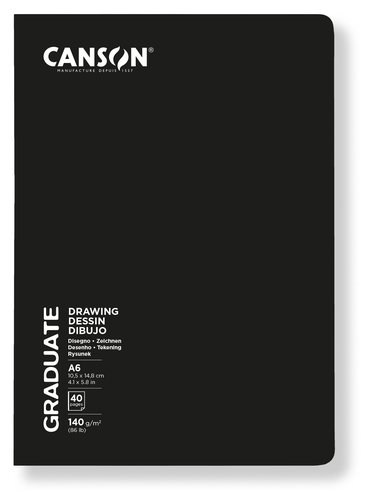 Cuaderno De Dibujo Canson Graduate Dessin Grapado Grano Suave Tapa Blanda A6 140G 20H (Set de 5) Cuaderno De Dibujo Canson Graduate Dessin Grapado Grano Suave Tapa Blanda A6 140G 20H (Set de 5)