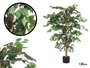 Ibergarden Maceta Ficus Pequeña 20 x 130 x 20 cm Verde/Marrón (Set de 2)