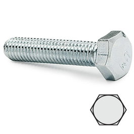 UCAFIX Tornillo Cabeza Hexagonal DIN 933 M-8 x 10mm Zincado Metálico Acero