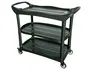 Q-connect Carro de Servicio Multifuncional con 3 Estantes de Plástico, 1115x524x940 mm