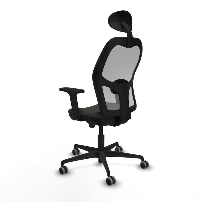 PIQUERAS Y CRESPO Silla de oficina Jorquera con mecanismo Sincro/Traslack, Negro/Gris