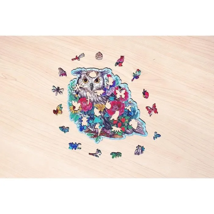 Ravensburger RAV4005556175116 Puzzle de Madera Búho Floral 150 Piezas