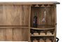 DKD Home Decor Mueble Bar Mango y Metal 60 x 100 x 180 cm