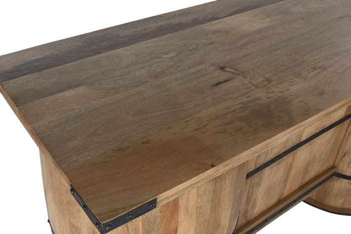 DKD Home Decor Mueble Bar Mango y Metal 60 x 100 x 180 cm