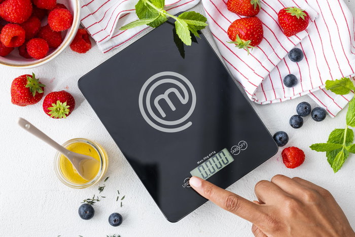 Masterchef Báscula de Cocina Digital 5Kg con Dimensiones 16,2 cm x 2,8 cm x 21,4 cm (12 Unidades) Masterchef Báscula de Cocina Digital 5Kg con Dimensiones 16,2 cm x 2,8 cm x 21,4 cm (12 Unidades)