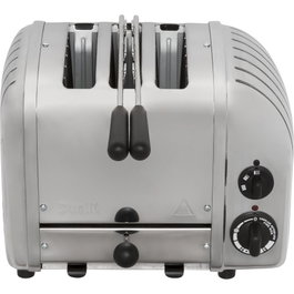 Dualit Combi Toaster 2+1 con pinzas para sándwich, acabado pulido