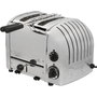Dualit Combi Toaster 2+1 con pinzas para sándwich, acabado pulido