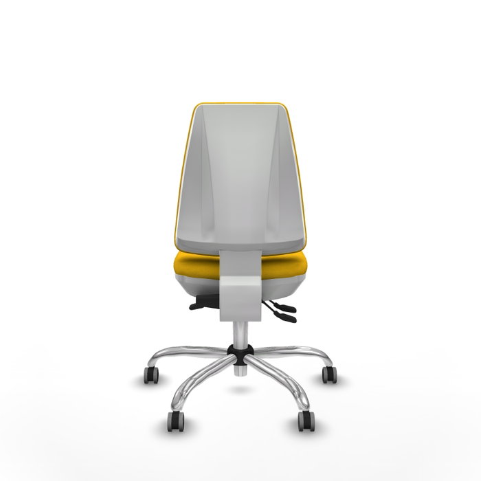 PIQUERAS Y CRESPO Silla de oficina Elche con mecanismo Asincro, color Amarillo