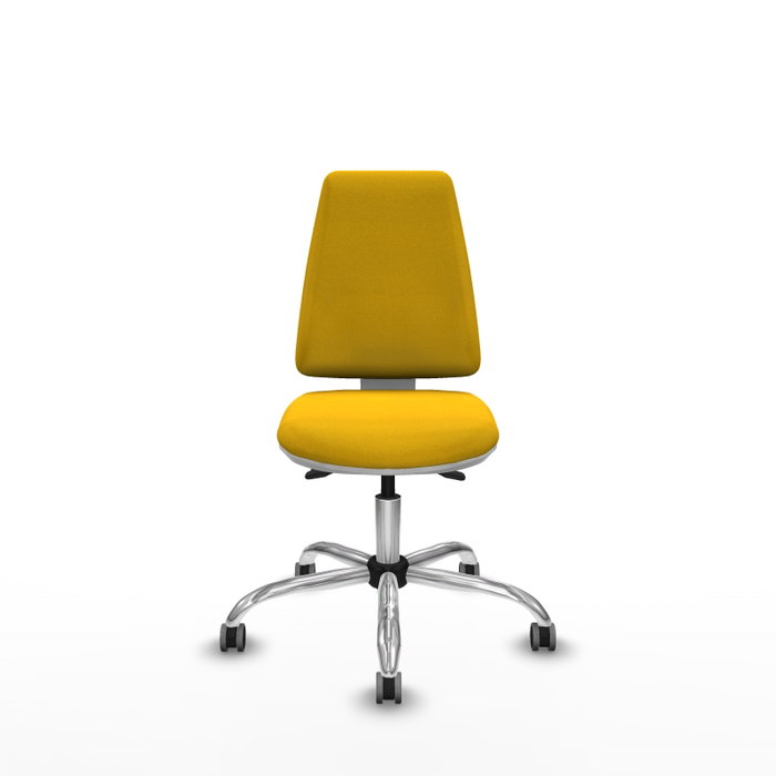 PIQUERAS Y CRESPO Silla de oficina Elche con mecanismo Asincro, color Amarillo