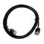 ROLINE Cable de red Cat6a U/UTP extra plano 0,5 m Negro
