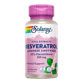 SOLARAY Super Resveratrol 250mg, 30 cápsulas vegetales