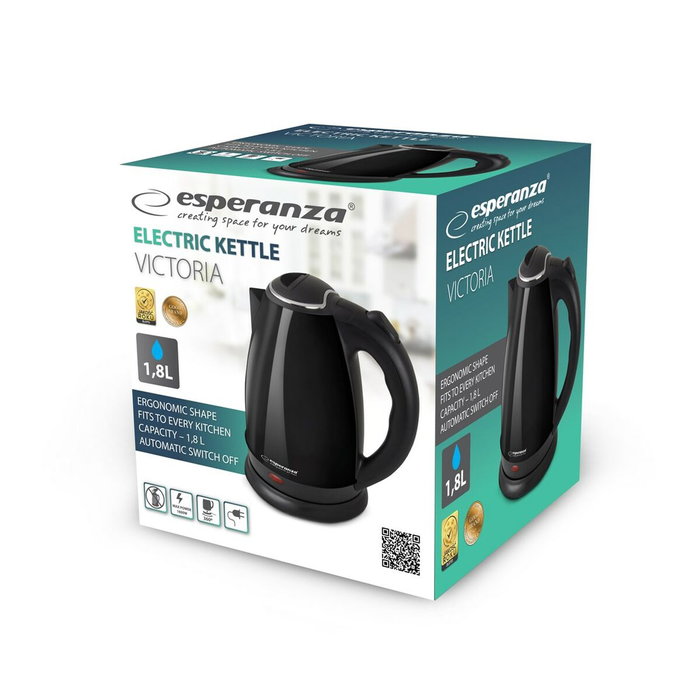 Esperanza ekk113k hervidor elÉctrico 1,8 l negro