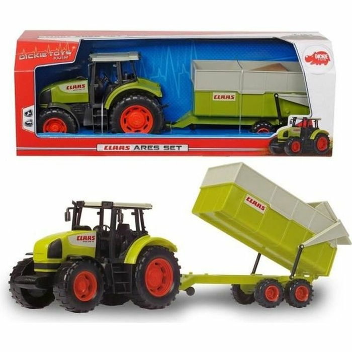 Dickie Toys Tractor con remolque CLAAS 57 cm