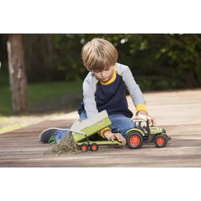 Dickie Toys Tractor con Remolque CLAAS 57cm