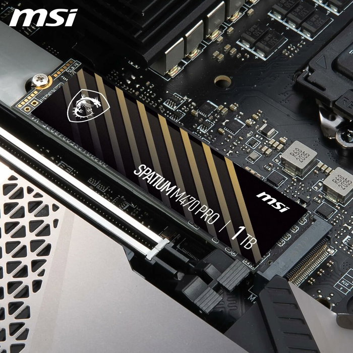 MSI SPATIUM M470 PRO 1TB SSD NVMe PCIe 4.0 M.2 2280 MSI SPATIUM M470 PRO 1TB SSD NVMe PCIe 4.0 M.2 2280