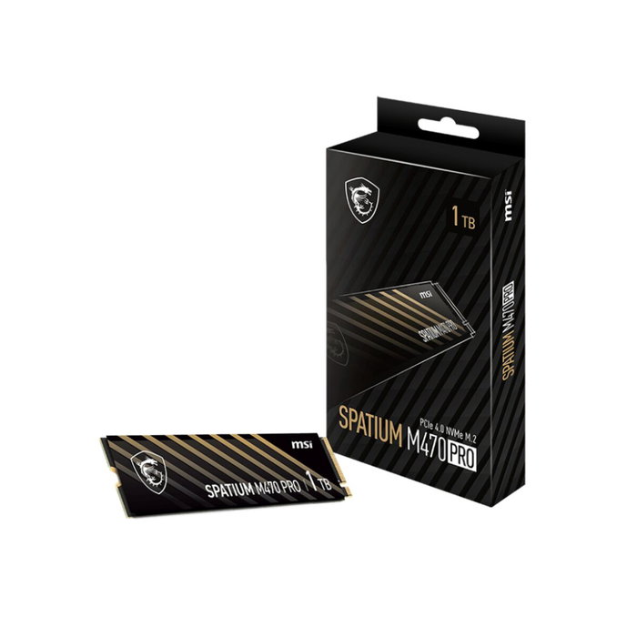 MSI SPATIUM M470 PRO 1TB SSD NVMe PCIe 4.0 M.2 2280 MSI SPATIUM M470 PRO 1TB SSD NVMe PCIe 4.0 M.2 2280
