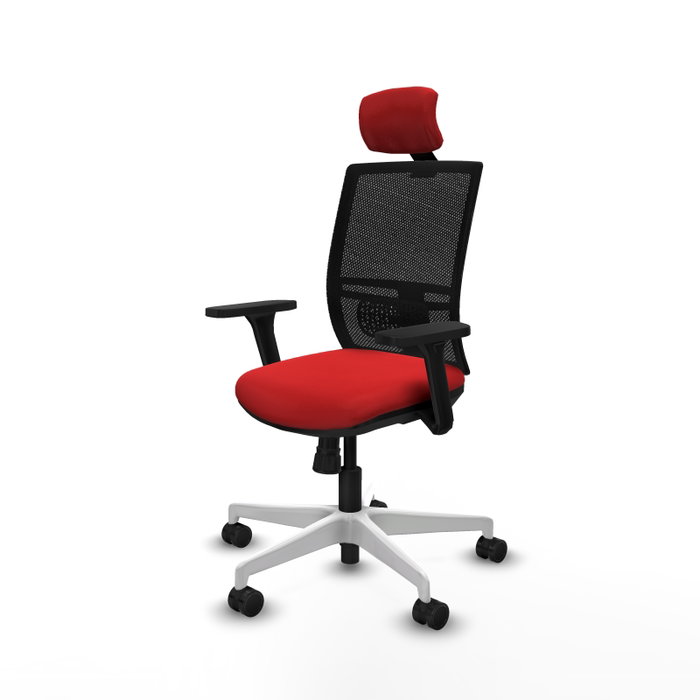 PIQUERAS Y CRESPO Silla de oficina Yunquera con mecanismo Sincro, Rojo y Negro PIQUERAS Y CRESPO Silla de oficina Yunquera con mecanismo Sincro, Rojo y Negro