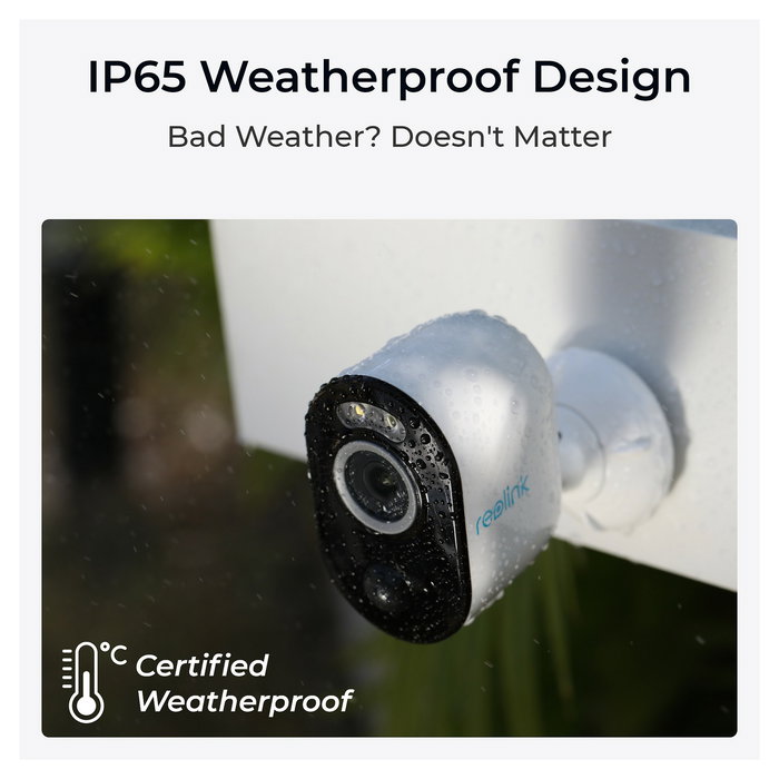 Reolink Argus Series B330 Cámara de seguridad IP 5MP 2K inalámbrica batería visión nocturna 20m