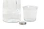 DKD Home Decor Botella Transparente Cristal Set de 2 Piezas 10.3 x 26 x 10.3 cm