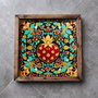 Aberto Design Bandeja REF052 de Madera Maciza, Impresión UV sobre MDF, 35 x 35 x 4 cm