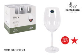Santa Clara Copa de Vino Bohemia Noela 450cc, Pack de 24 unidades