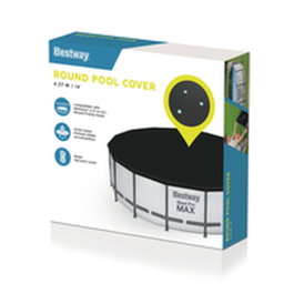 Bestway Cubierta de Piscina de PVC D427 cm Negro