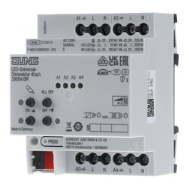 Jung 390041SR KNX LED-Universal-Dimmaktor 4fach