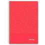 IMPREX Set de 4 Cuadernos de Espiral Imprex Folio Tapa PP Rojo