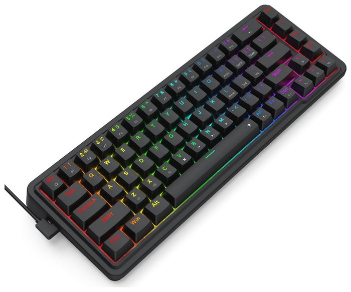 Redragon NOVA K709-RGB Teclado Mecánico Gaming Inalámbrico 68 Teclas Diseño Compacto con Retroiluminación RGB Redragon NOVA K709-RGB Teclado Mecánico Gaming Inalámbrico 68 Teclas Diseño Compacto con Retroiluminación RGB