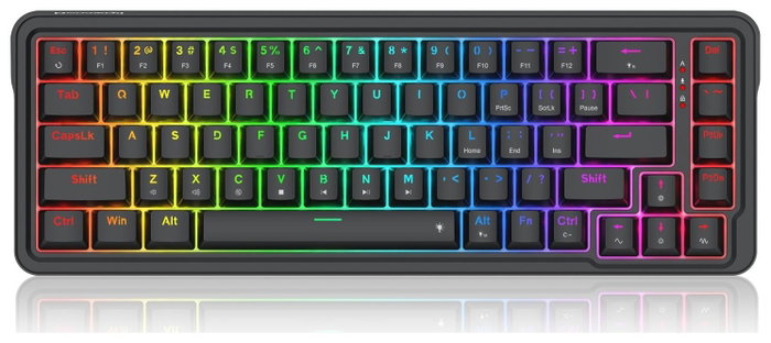 Redragon NOVA K709-RGB Teclado Mecánico Gaming Inalámbrico 68 Teclas Diseño Compacto con Retroiluminación RGB Redragon NOVA K709-RGB Teclado Mecánico Gaming Inalámbrico 68 Teclas Diseño Compacto con Retroiluminación RGB