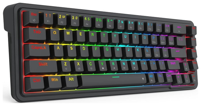 Redragon NOVA K709-RGB Teclado Mecánico Gaming Inalámbrico 68 Teclas Diseño Compacto con Retroiluminación RGB Redragon NOVA K709-RGB Teclado Mecánico Gaming Inalámbrico 68 Teclas Diseño Compacto con Retroiluminación RGB