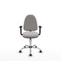 PIQUERAS Y CRESPO Silla de oficina Aýna Blanca con Brazos 1D