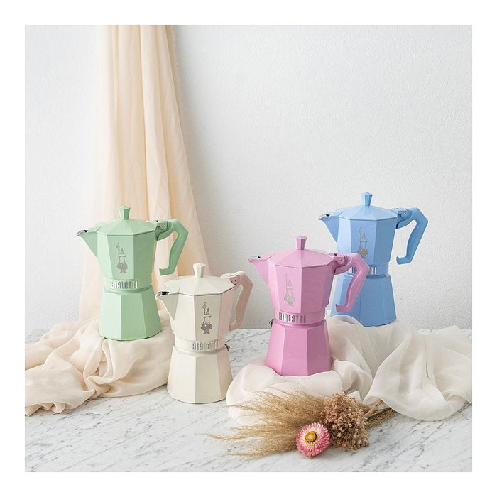 Bialetti Moka Exclusive 6TZ azul claro Bialetti Moka Exclusive 6TZ azul claro