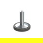 HERRAJES ALK Pie Nivelador Ø32 M10X34 Zincado/Negro