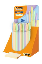 Boligrafo Bic Cristal Pastel Expositor De 40