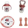 Thermobaby Pack Comida Minnie 1ª Edad - 1 Mordisqueador + 1 Bol + 1 Taza con Asa + 2 Cucharas