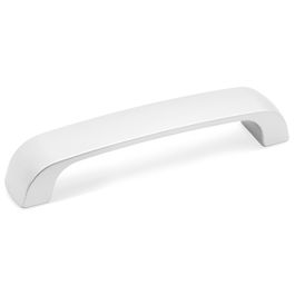 HERRAJES ALK Tirador Acon L109 C96 Zamak Aluminio RAL 9006 para Cajones y Armarios 10.9 cm