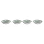 DKD Home Decor Set de 4 Platos de Gres Mandala Verde Menta
