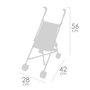 DeCuevas Silla de Muñecas Plegable Honey 90070 - Carrito para Muñecas, Color Honey, para Muñecas hasta 48 cm