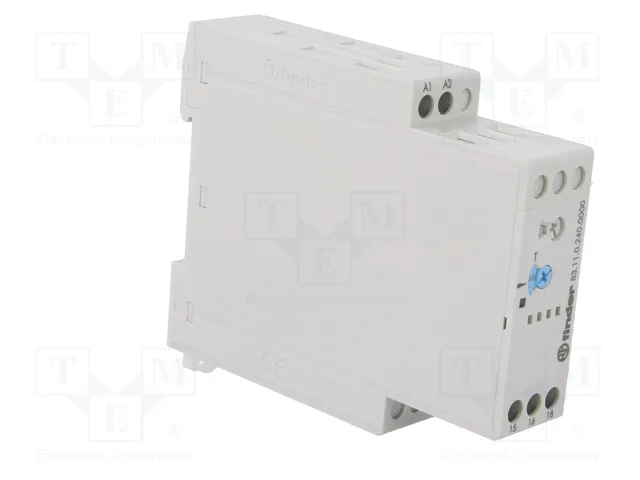 Finder Relé temporizador monofunción 83.11.0.240.0000 16A 24-240VAC/DC