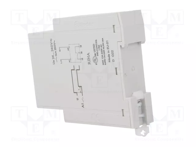 Finder Relé temporizador monofunción 83.11.0.240.0000 16A 24-240VAC/DC